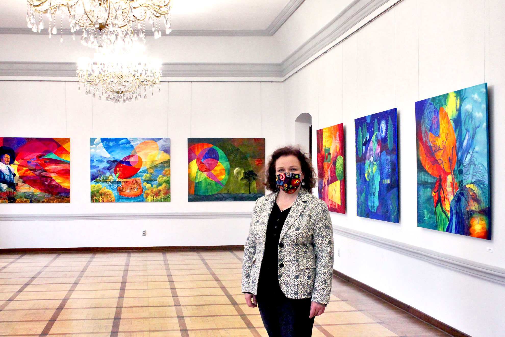 Painting exhibition Barok Dopamina i Meteory Katarzyna Kopanska 2020